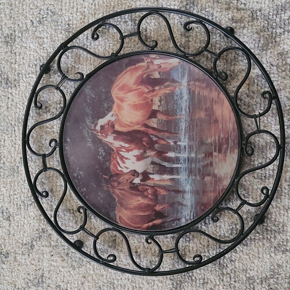 Horse Scene Trivet